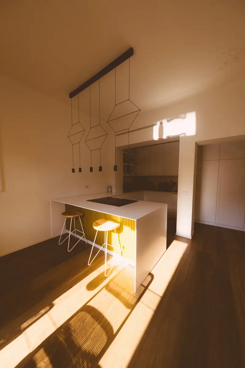 Clean kitchen ready for guests