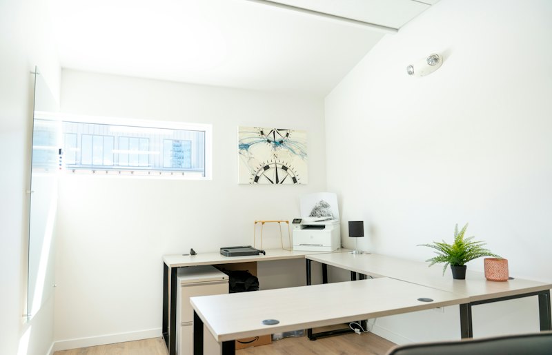 Bright, clean office
