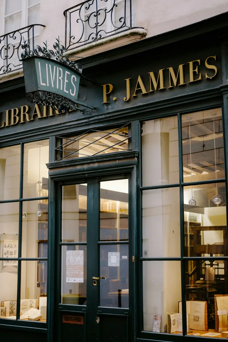 Storefront with glass windows